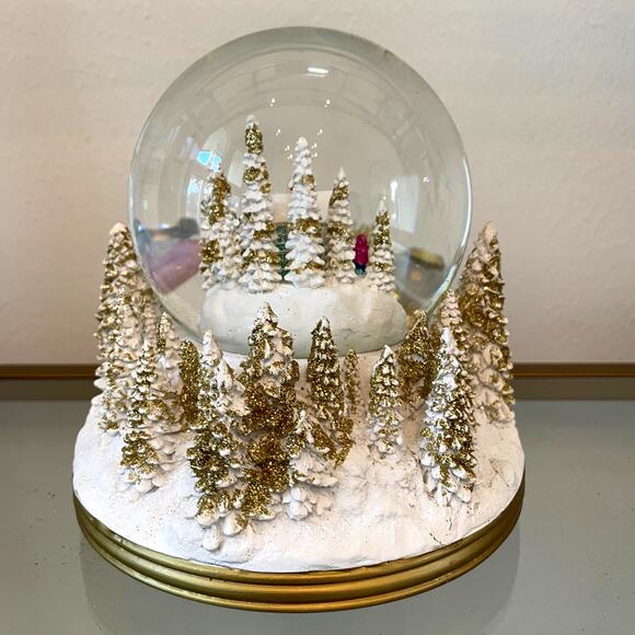 Martha Stewart Musical Santa Christmas Village Water Snow Globe NEW - Picture 7 of 16